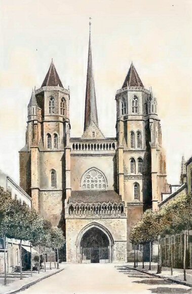 Dijon : la cath�drale Saint-B�nigne.