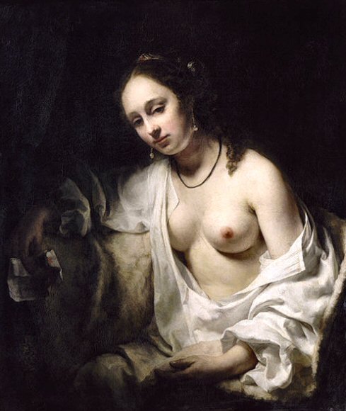 Drost : Bethsab�e lisant une lettre de David.