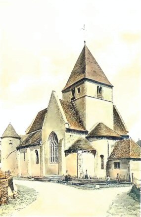 Druyes : l'�glise.