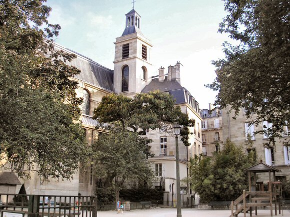 Eglise Notre-Dame des Blancs-Manteaux, � Paris  (4e arrondissement).