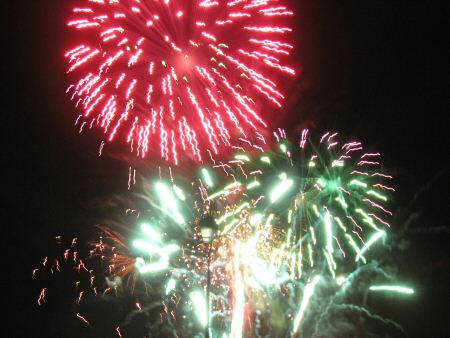 Feux d'artifice.