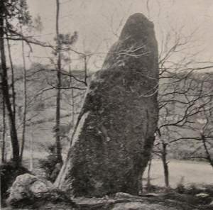 La Gacilly : menhir.