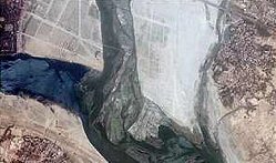 Allahabad : confluent de la Yamuna et du Gange