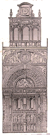 Gisors : portail de l'�glise.
