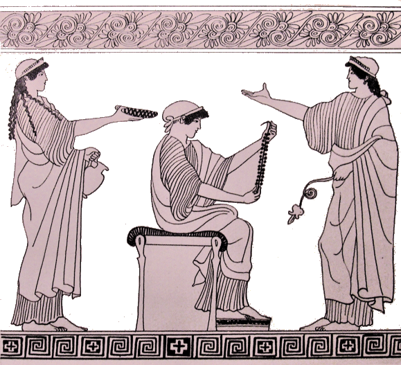Glaucos re�u chez Amphitrite.