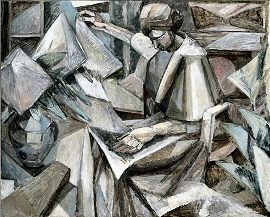Gleizes : la Femme aux phlox.