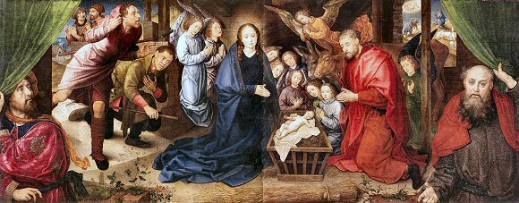 Van der Goes : adoration des Bergers.