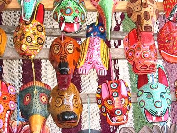 Venise : masques indiens.