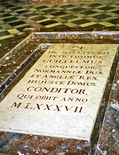 Caen : tombe de Guillaume le Conqu�rant.