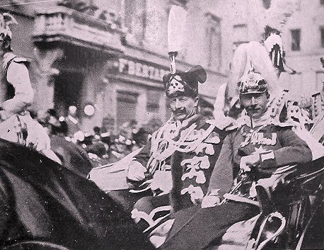 Guillaume II et le Kronprinz.