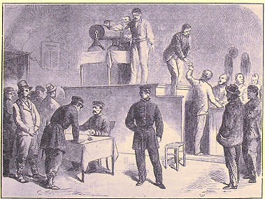 Tirage au sort pour la conscription.