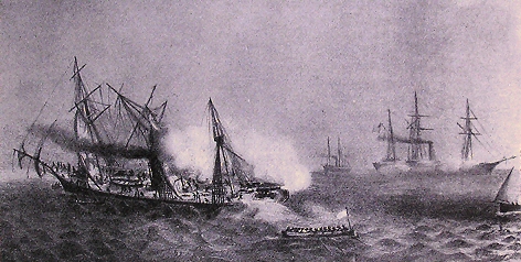 Combat du Kearseage et de l'Alabama.