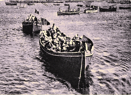 D�barquement des Italiens � Tripoli.