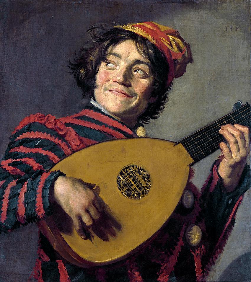 Hals : le Fou jouant de la Mandoline.