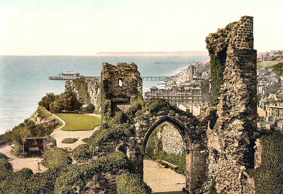 Hastings : les ruine du ch�teau.