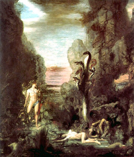 Moreau : H�racl�s et l'Hydre de Lerne.