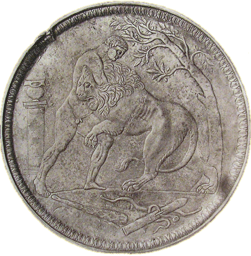 H�racl�s et le lion de N�m�e.