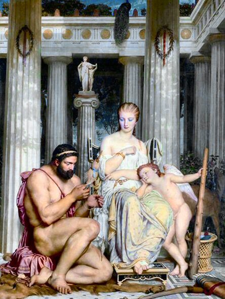 Gleyre : H�racl�s et Omphale.