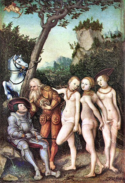 Cranach : le Jugement de Paris.