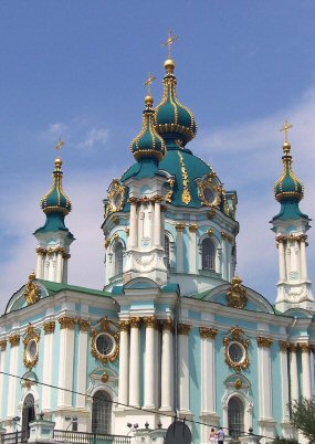 Kiev : l'�glise Saint-Andr�.