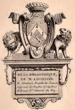 Ex-libris de Lavoisier.