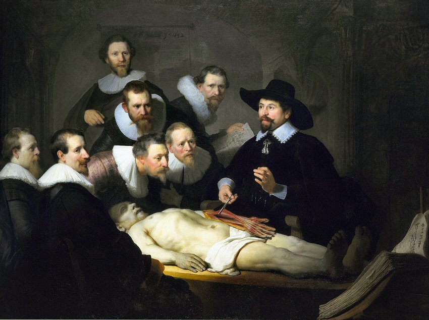 Rembrandt : la le�on d'anatomie.