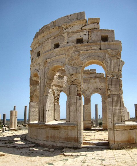 Ruines de Leptis Magna.