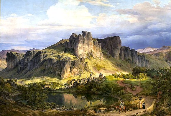 Lessing : Paysage de l'Eifel.