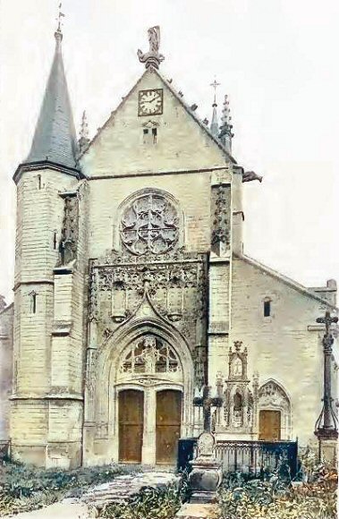 Lhu�tre : l'�glise.