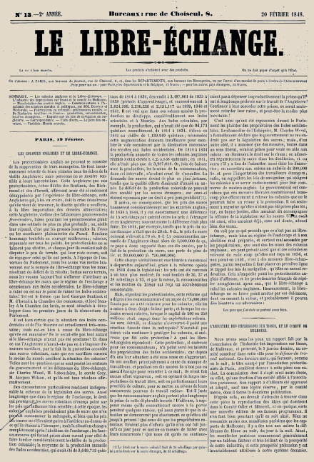 Journal Le Libre-Echange.