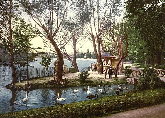 Lyon : le parc de la T�te d'Or.