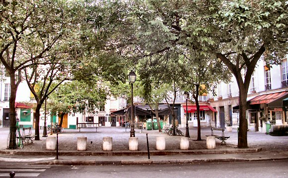 Place du March� Sainte-Catherine, � Paris (4e arrondissement).