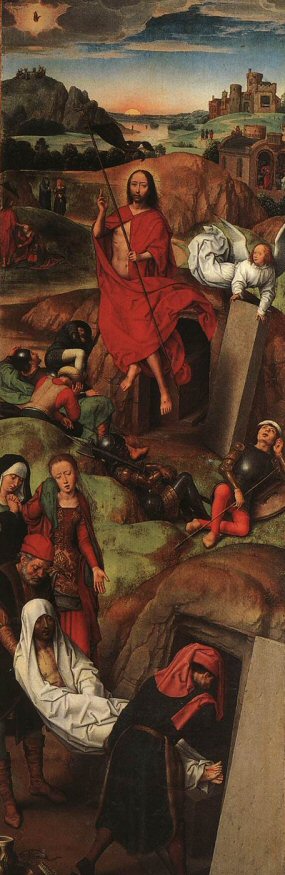 Memling : la mise au Tombeau.