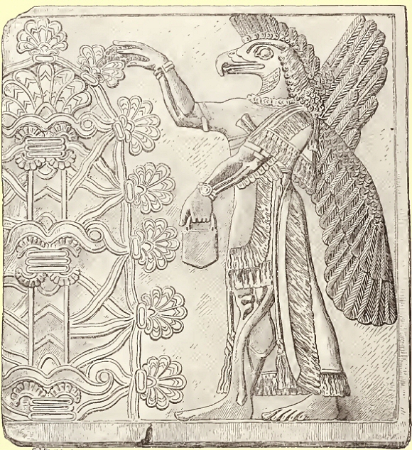 Dieu � t�te d'aigle, � Nimrud.