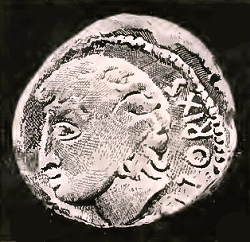 Vercing�torix sur une monnaie.