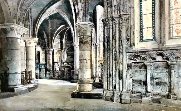 Montier-en-Der : int�rieur de l'�glise.