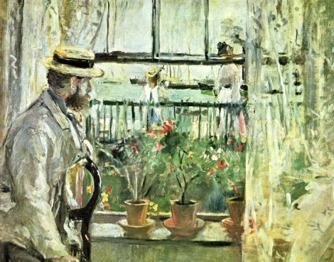 Berthe Morisot : Eug�ne Manet � l'�le de Wight.