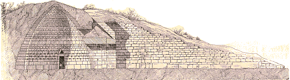 Myc�nes : Tr�sor d'Atr�e (coupe)..