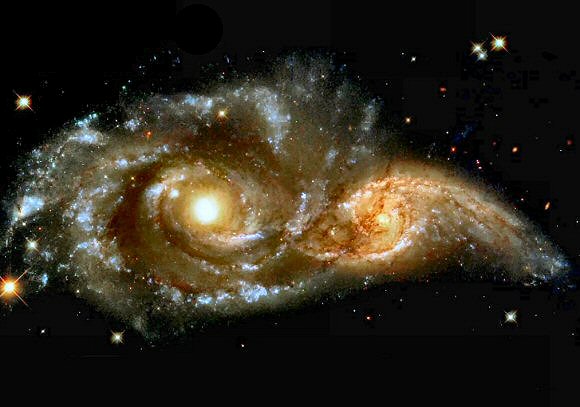 NGC 2207 et IC 2163