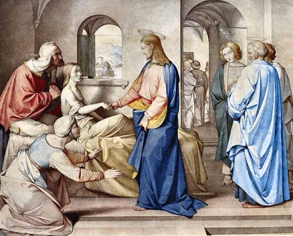 Overbeck : Le Christ ressuscitant la fille de Ja�re.