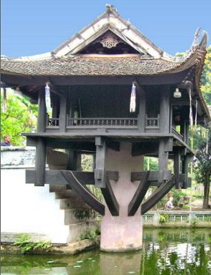 Hano� : Pagode au pilier unique.