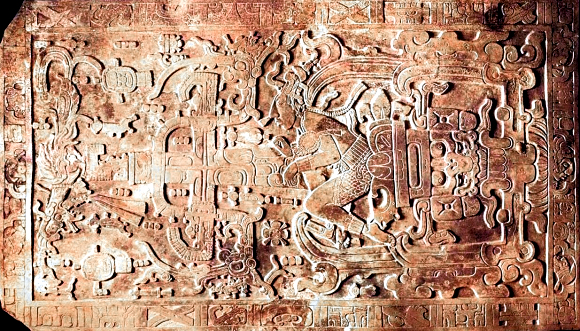 Representation du roi Pakal, a Palenque.