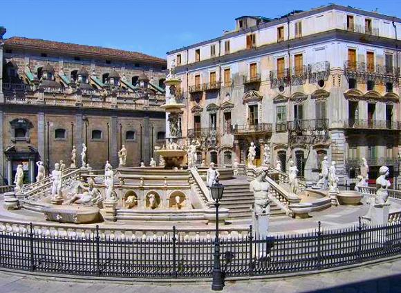 Palerme : fontaine Pretoria.