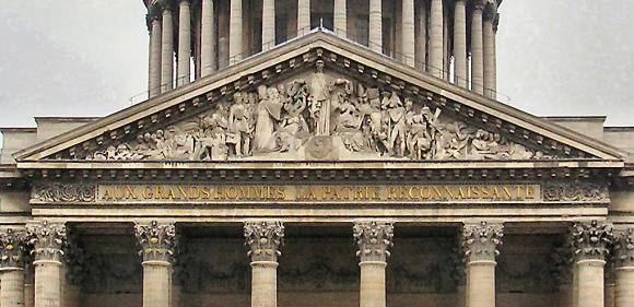 Fa�ade du Panth�on.