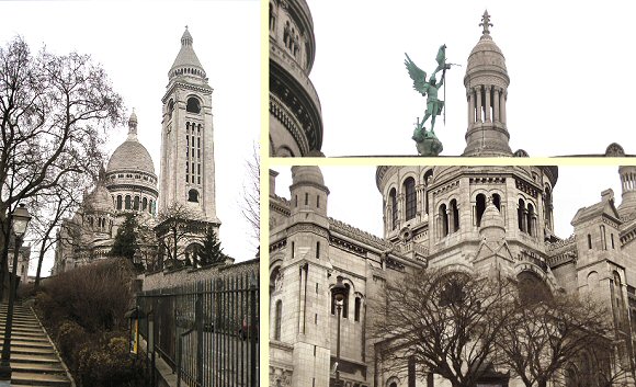 Paris : la basilique du Sacr�-Coeur.