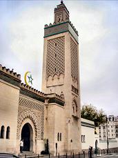 Minaret de la mosqu�e de Paris (5e arrondissement).
