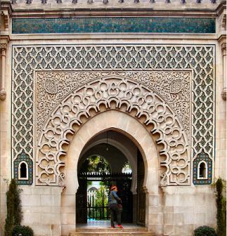 Porte de la mosqu�e de Paris (5e arrondissement).