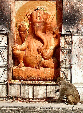 Katmandou : Ganesh � Pashupatinath.