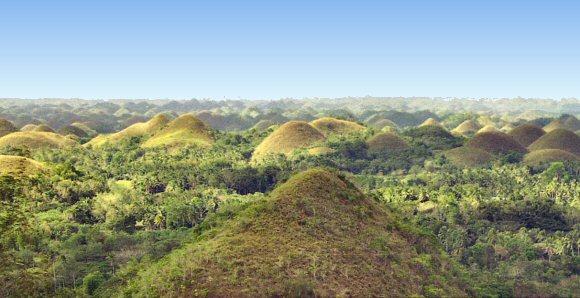 Philippines : les collines de Chocolat, � Bohol.