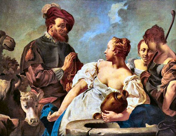 Piazzetta : Rebecca au puits.